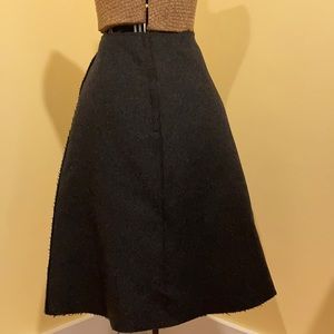 Marimekko “Muikkis” Grey Wool Skirt